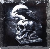 Alchemy Gothic Onderzetter Poe's Raven Zwart