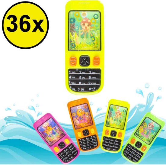 Decopatent® Uitdeelcadeaus 36 STUKS Waterspel GSM / Telefoons - Speelgoed  Traktatie... | bol.com