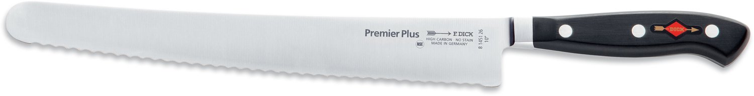 DICK universeel mes Premier Plus-serie | Professioneel cakemes van 26 cm met gekartelde rand
