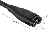 Case2go - Câble de charge compatible avec Garmin Fenix, Forerunner, Approach, Quatix, Vivoactive, Vivomove, Instinct, Venu - Câble USB - 2,0 mètres - Zwart