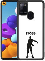 Telefoontas Geschikt voor Samsung Galaxy A21s Smartphone Hoesje met Zwarte rand Floss Fortnite