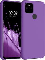 kwmobile telefoonhoesje voor Google Pixel 4a 5G - Hoesje met siliconen coating - Smartphone case in orchidee lila