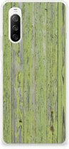 Cover Case Sony Xperia 10 III Smartphone hoesje Green Wood