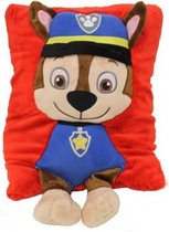 kussen Paw Patrol junior 26 x 38 polyester rood