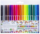 viltstiften Marker Pens gekleurd junior 18 stuks