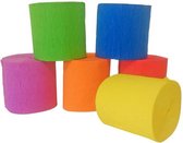 cr√™pepapier 10 m x 5 cm 6 stuks multicolor