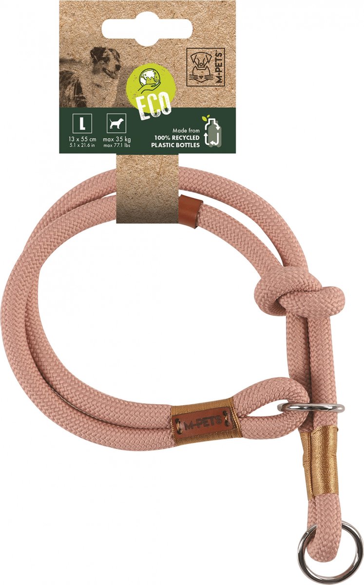 M-pets Hondenhalsband Eco 13 X 55 Cm Nylon Roze Maat L