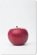 Muismat Appel - Rode appel voor witte achtergrond muismat rubber - 40x60 cm - Muismat met foto
