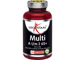 Lucovitaal Voedingssupplementen Multi A t/m Z 65+ Tabletten Met Q10 180Tabletten