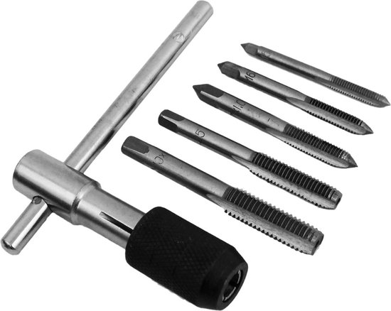 Draadtappen Tool, 2 Stks/set Metrische Machine Tap Hoge Snelheid Staal 3 Rechte Fluiten Schroefdraad Tikken Tool:(M4*0.7