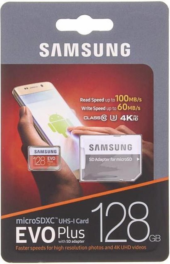 Samsung Evo Plus MicroSDXC 128GB - met adapter