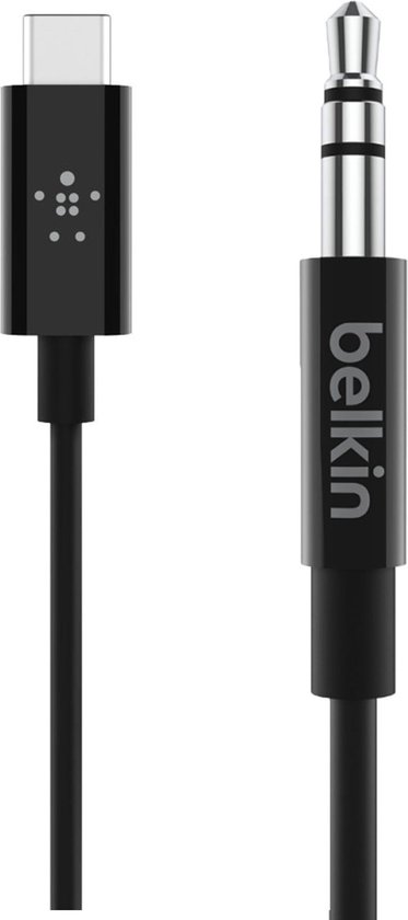 Câble BELKIN Jack 3.5mm Rockstar + Connecteur USB-C