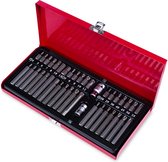 Bol.com Ragnor Torx Doppenset – 40-delig – 3/8” & 1/2” Opname – T20-T55 H4-H12 M5-M12 – Inclusief Metalen Opbergkoffer aanbieding