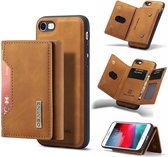 DG Ming - iPhone SE 2020 hoesje - 2 in 1 Magnetisch Portemonnee case - Bruin