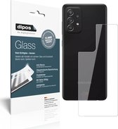 dipos I 2x Pantserfolie helder compatibel met Samsung Galaxy A52 Achterkant Beschermfolie 9H screen-protector (expres kleiner dan het glas omdat het gebogen is)