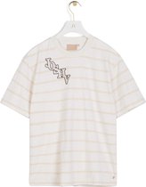 JOSH V   TEDDY STRIPE T-shirt Crème - Maat L