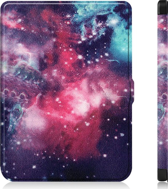 Hoesje Geschikt voor Kobo Nia Hoes Bescherm Hoesje Case Sleep Cover - Hoes Geschikt voor Kobo Nia Hoesje - Galaxy van Hoesje  — afbeelding 4