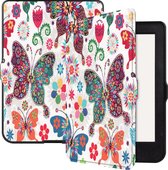 Hoesje Geschikt voor Kobo Nia Hoesje Luxe Bescherm Case - Hoes Geschikt voor Kobo Nia Hoes Book Cover - Vlinders
