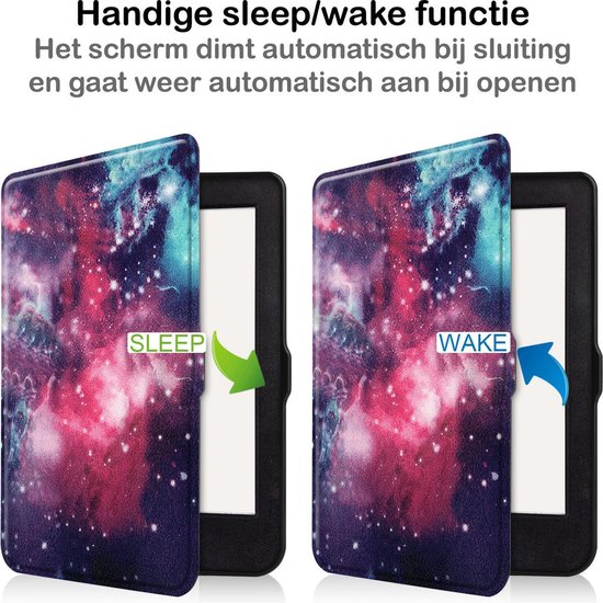 Hoesje Geschikt voor Kobo Nia Hoesje Luxe Bescherm Case - Hoes Geschikt voor Kobo Nia Hoes Book Cover - Galaxy van Hoesje  — afbeelding 4