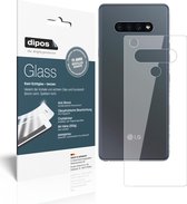 dipos I 2x Pantserfolie helder compatibel met LG K71 Achterkant Beschermfolie 9H screen-protector (expres kleiner dan het glas omdat het gebogen is)