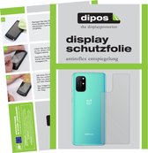 dipos I 6x Beschermfolie mat compatibel met OnePlus 8T Achterkant Folie screen-protector (expres kleiner dan het glas omdat het gebogen is)
