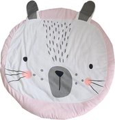Buxibo Baby Kruipmat - Speelkleed – Speelmat Babykamer – Kraamcadeau Meisje – Zacht Kruipkleed - Diameter 84cm – Wasbaar