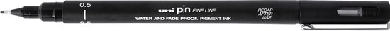 Uni Pin Fine Liner - 0.5mm zwarte schetspen