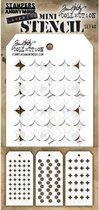 Tim Holtz layering mini stencil set nr. 40