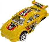 speelgoed raceauto jongens geel
