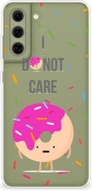 Smartphone hoesje Samsung Galaxy S21FE Silicone Case Donut