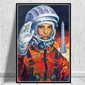 Yuri Gagarin Ruimte Held Print Poster Wall Art Kunst Canvas Printing Op Papier Living Decoratie  CD527