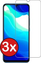 Xiaomi Mi 10 Lite Screenprotector Glas Tempered Glass Gehard - Xiaomi Mi 10 Lite Screenprotector Gehard Bescherm Glas - 3 PACK