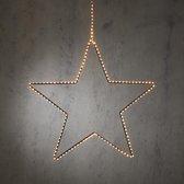 Luca Lighting Suspension Star avec Siècle des Lumières LED Witte Chaud - H128 x Ø58 cm - Zwart