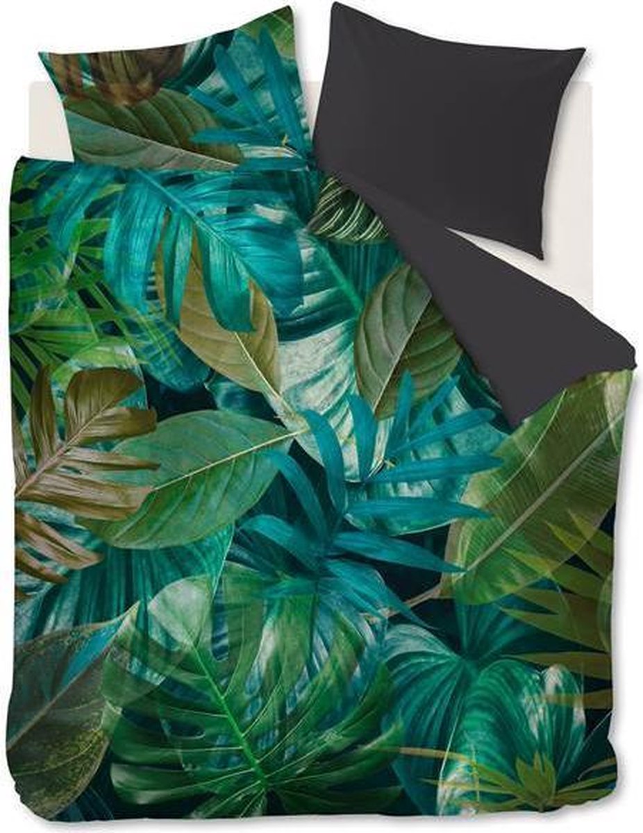 Beddinghouse Lewis - Flanel - Dekbedovertrek - Tweepersoons - 200x200/220 cm - Groen