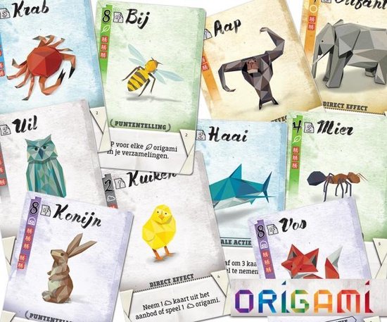 Thumbnail van een extra afbeelding van het spel kaartspel Origami