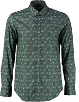 Bluefields stretch overhemd groen multi - Maat M