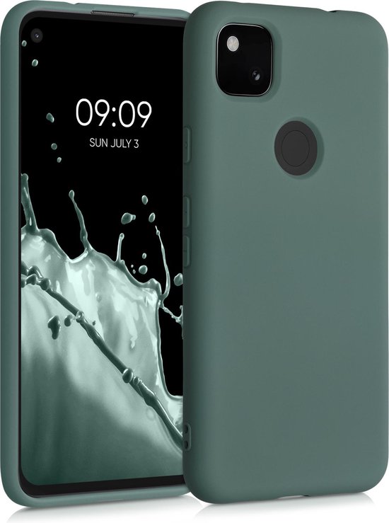 kwmobile telefoonhoesje geschikt voor Google Pixel 4a - Hoesje voor smartphone - Back cover in dennengroen