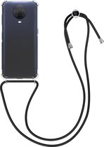 kwmobile telefoonhoesje compatibel met Nokia G20 / G10 - Hoesje met koord - Back cover in transparant