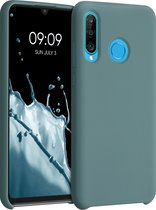 kwmobile telefoonhoesje voor Huawei P30 Lite - Hoesje met siliconen coating - Smartphone case in Arctische nacht