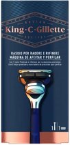 Handmatig scheermesje King C Gillette Shave & Edging Blauw
