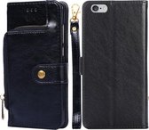 Ritstas PU + TPU Horizontale Flip Leren Hoes Met Houder & Kaartsleuf & Portemonnee & Lanyard Voor iPhone 7/8 / SE (2020) (Zwart)