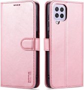 Voor Samsung Galaxy A22 4G AZNS Huid Voelen Kalf Textuur Horizontale Flip Lederen Case met Kaartsleuven & Houder & Portemonnee (Rose Goud)