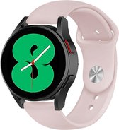 Strap-it Sport horlogebandje - geschikt voor Samsung Galaxy Watch 6 / 6 Classic / Watch 5 / 5 Pro / Watch 4 / 4 Classic - sport siliconen bandje voor Galaxy Watch 4-5-6 alle varianten - roze