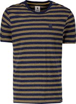 Garcia T-shirt T Shirt Met Strepen I11003 292 Dark Moon Mannen Maat - L