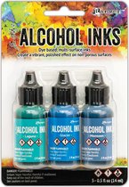 Ranger Alcohol Ink Ink Kits Teal/Blue Spectrum 3x15 ml TAK69669