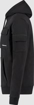 Purewhite -  Heren Relaxed Fit   Hoodie  - Zwart - Maat S