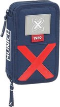 Driedubbele Pennenzak Munich Spike Marineblauw (28 pcs)