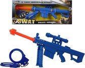 Pistool Swat Blauw (43 x 16,5 cm)