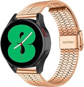 Bracelet en acier inoxydable Strap-it® pour Samsung Galaxy Watch 4 - Or rose