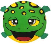 Splash frisbee Animal 20 cm foam groen/geel